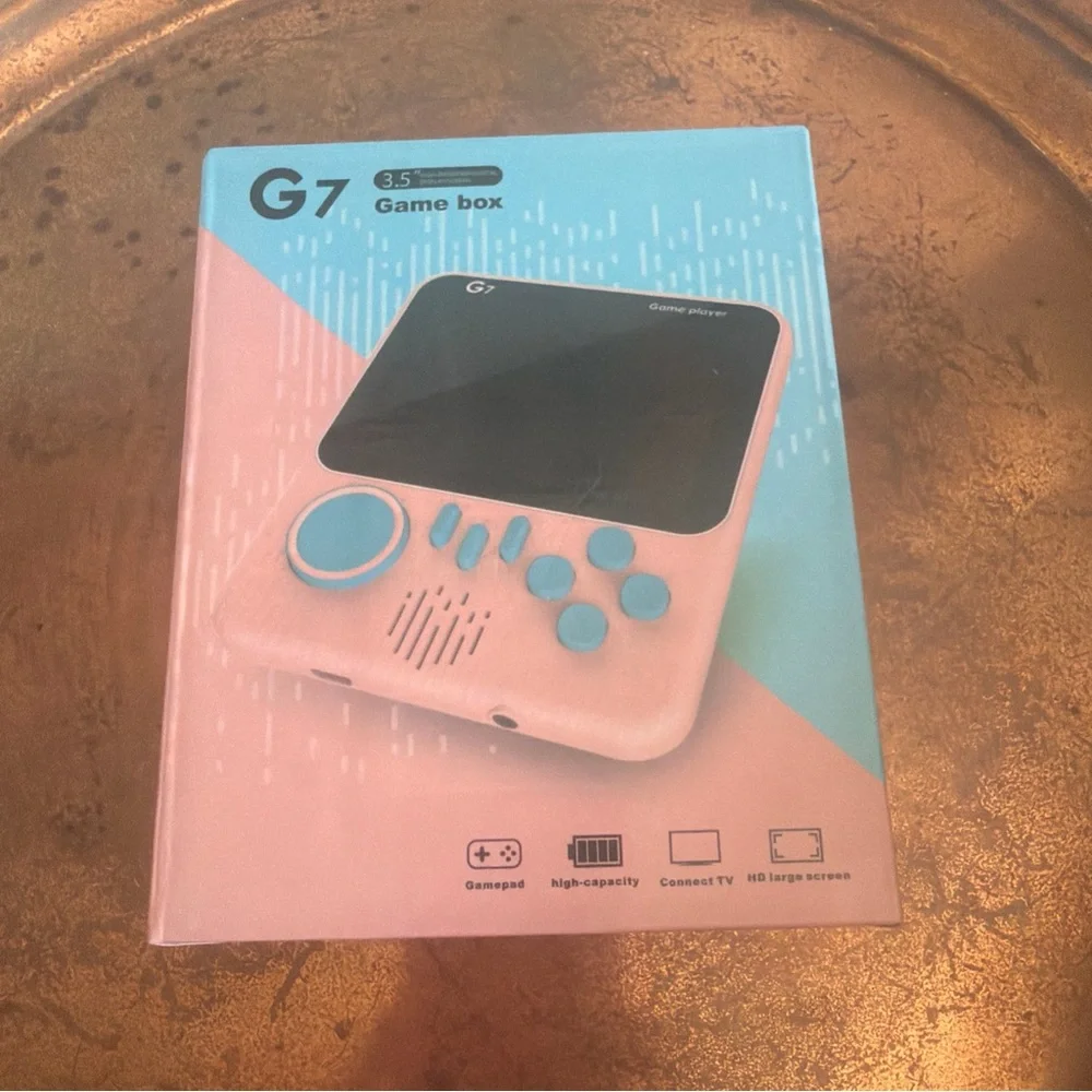 Portable Game Box Handheld Console - Pink & Blue